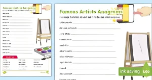 Anagrams of Famous Painters Game